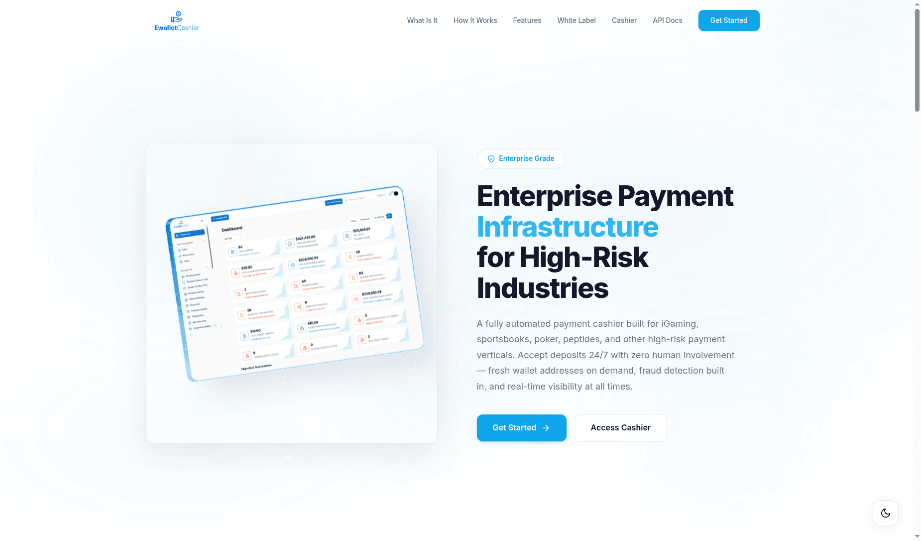eWallet Cashier screenshot
